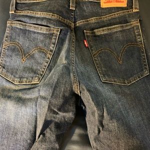 Levi’s Wedgie Skinny Dark Jeans